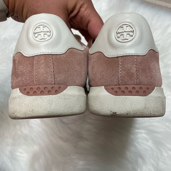 | Tory Burch | Howell Court Suede Sneaker - Malva / New Ivory. Size 10. - Picture 2 of 6